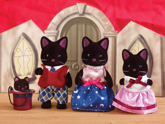 Sylvanian Families- Midnight Cat Family