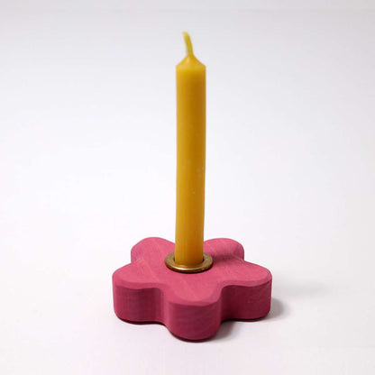 Grimm’s Pink Flower Candle Holder