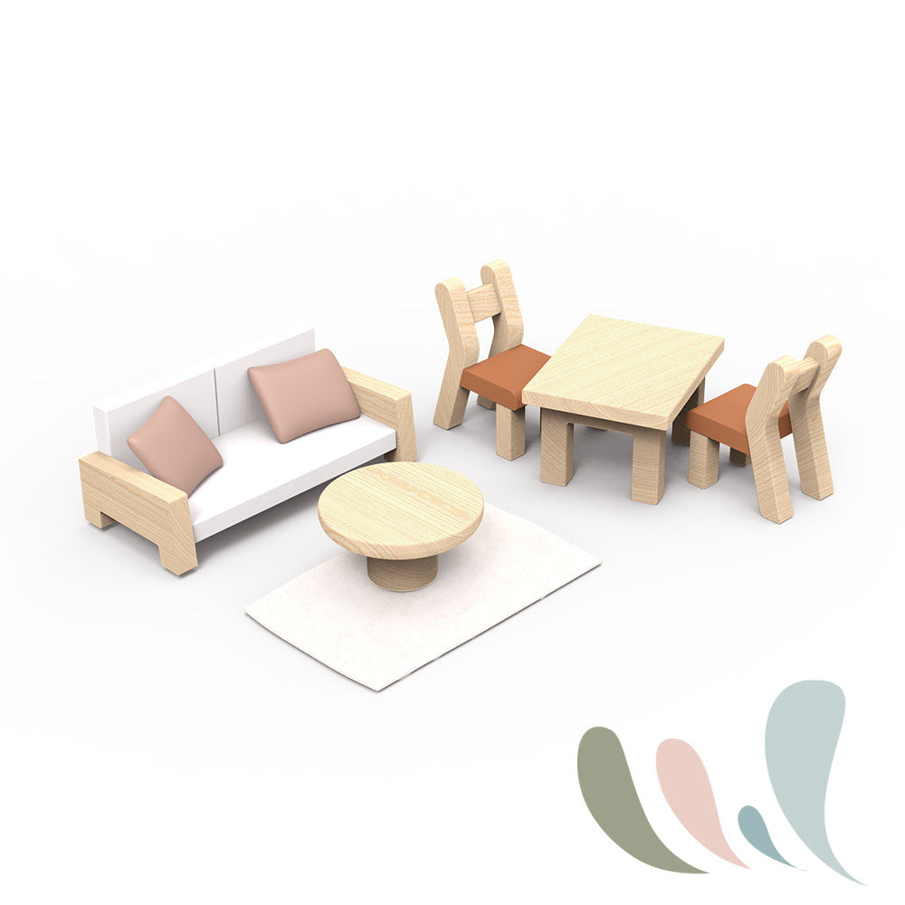 Speedy Monkey - Flower Cottage with Starter Furniture Set