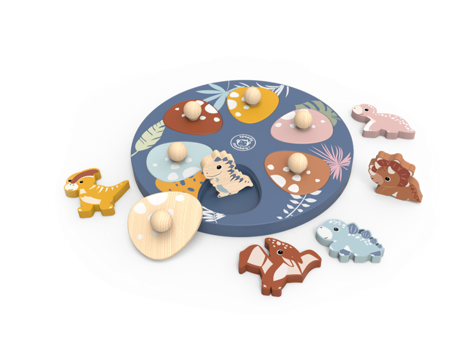 Speedy Monkey - Dino Surprise Puzzle
