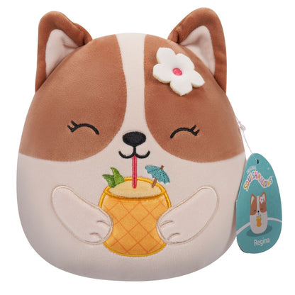 Squishmallows 7.5 inch - Regina Brown And White Corgi