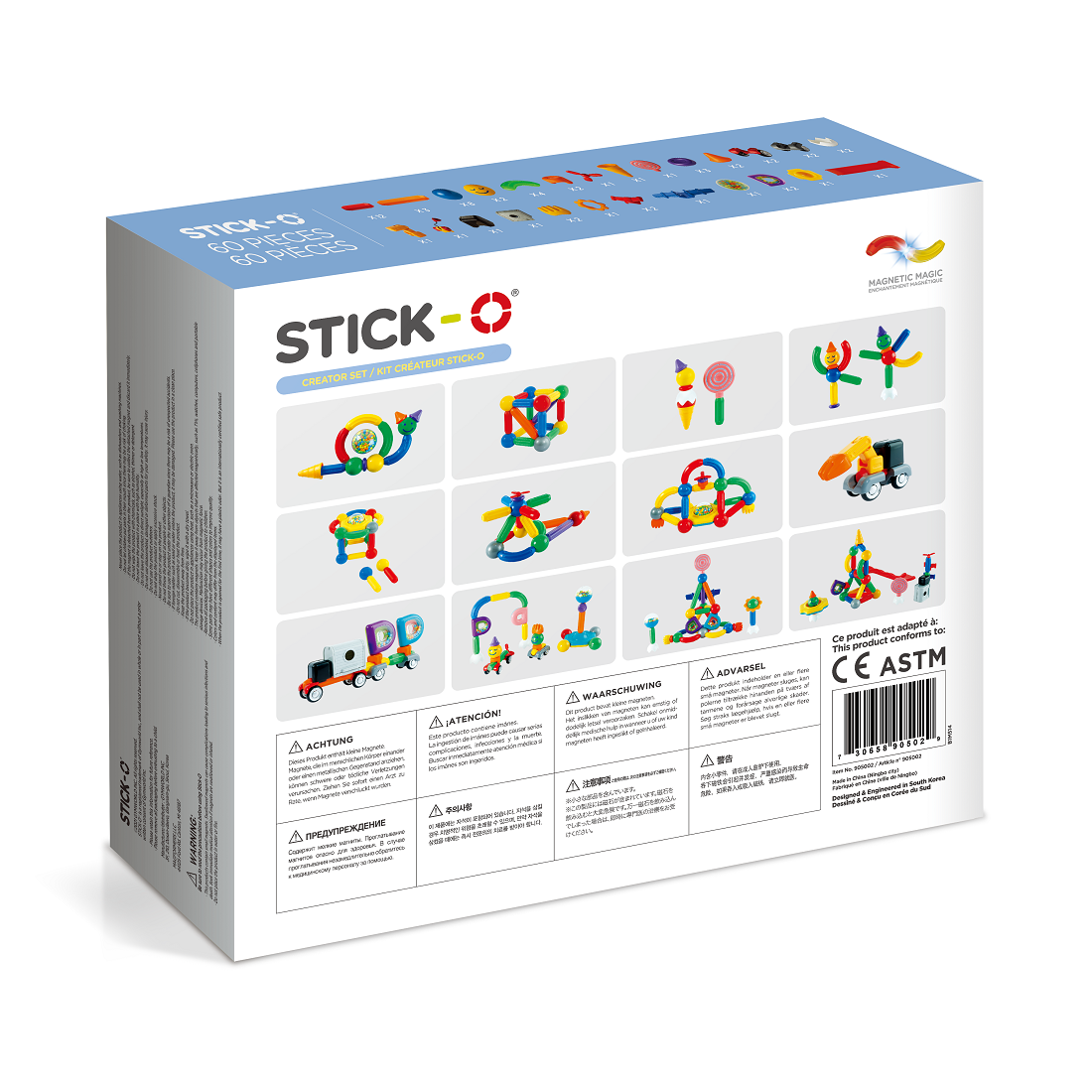 Magformers Stick-O - Creator Set 60pc