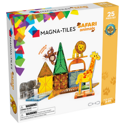 MAGNA-TILES - Safari Animals - 25 Piece Set