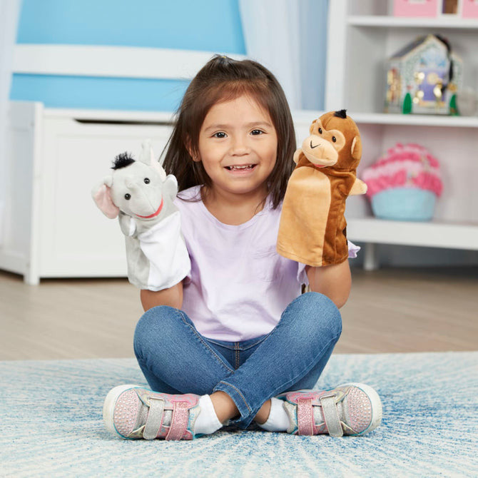 Melissa & Doug - Safari Puppet Set - 6pc