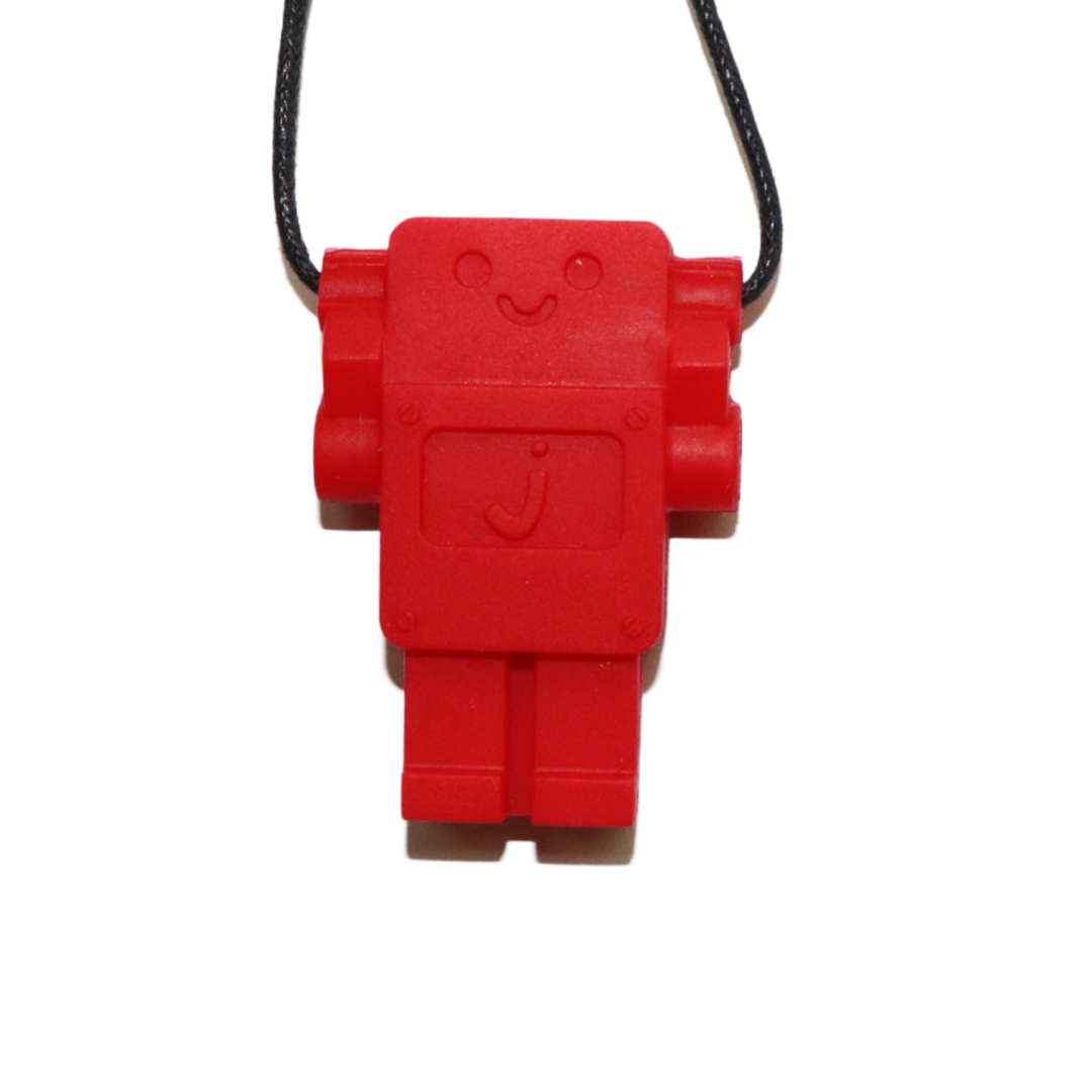 Jellystone Chewlery - Robot Pendant - Red