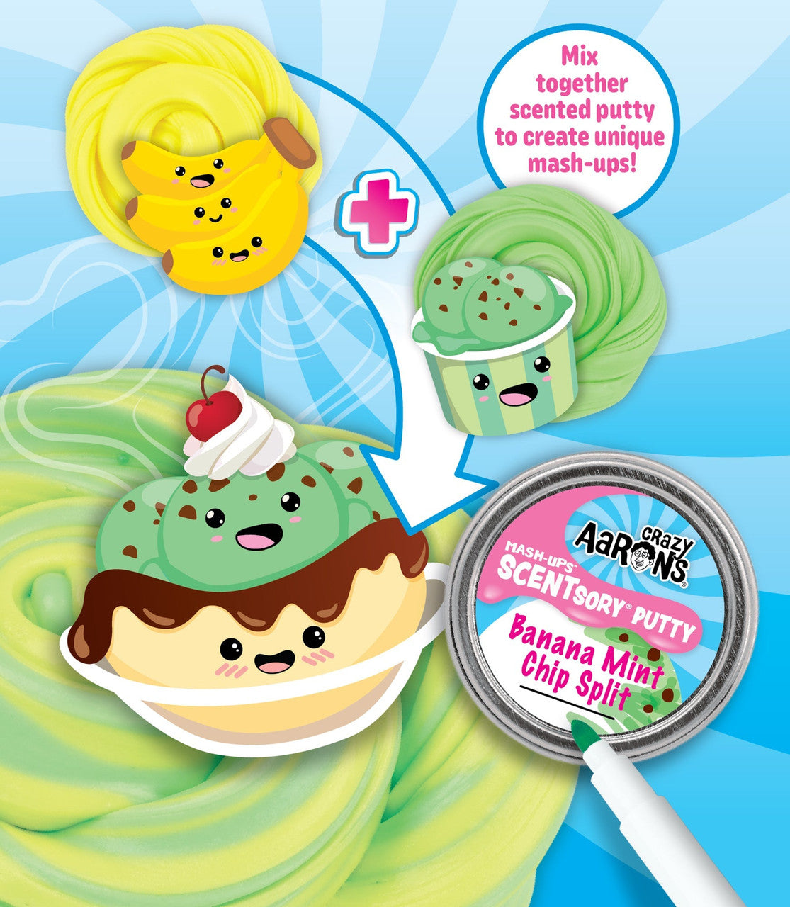 Crazy Aaron's  Thinking Putty - SCENTsory® Mash-Up - Mixed by Me Kit