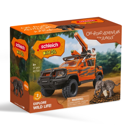 Schleich Wild Life Off-Road Adventure in the Jungle toy set box