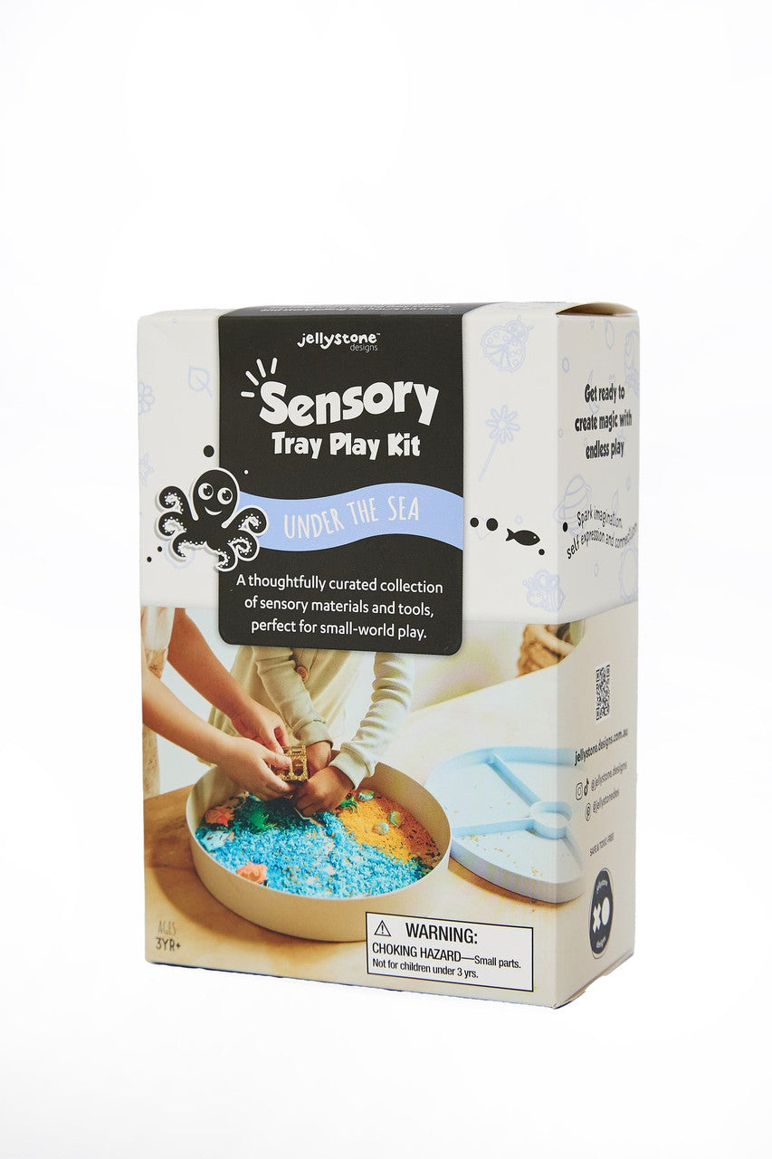 Jellystone Under the Sea sensory play kit with ocean-themed sensory materials and accessories for imaginative small-world play
