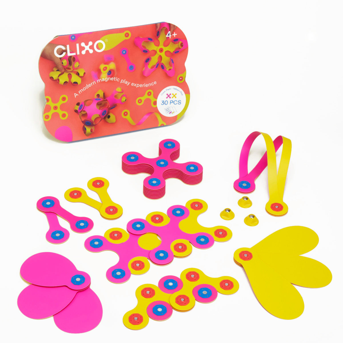 Clixo - Crew Pack - Pink/Yellow 30 pieces