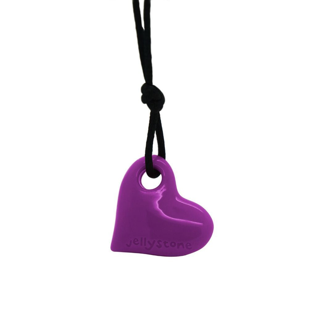 Jellystone Chewelry - Junior Heart Pendant - Purple Grape