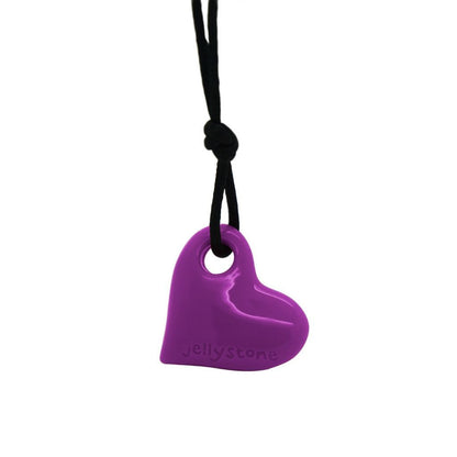 Jellystone Chewelry - Junior Heart Pendant - Purple Grape