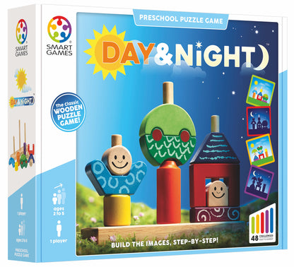 Smart Games Day & Night | Wooden Logic Puzzle Game