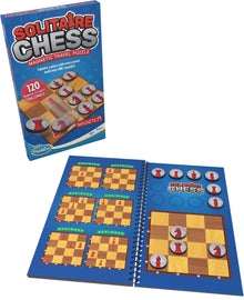 ThinkFun - Solitaire Chess Magnetic Travel Puzzle