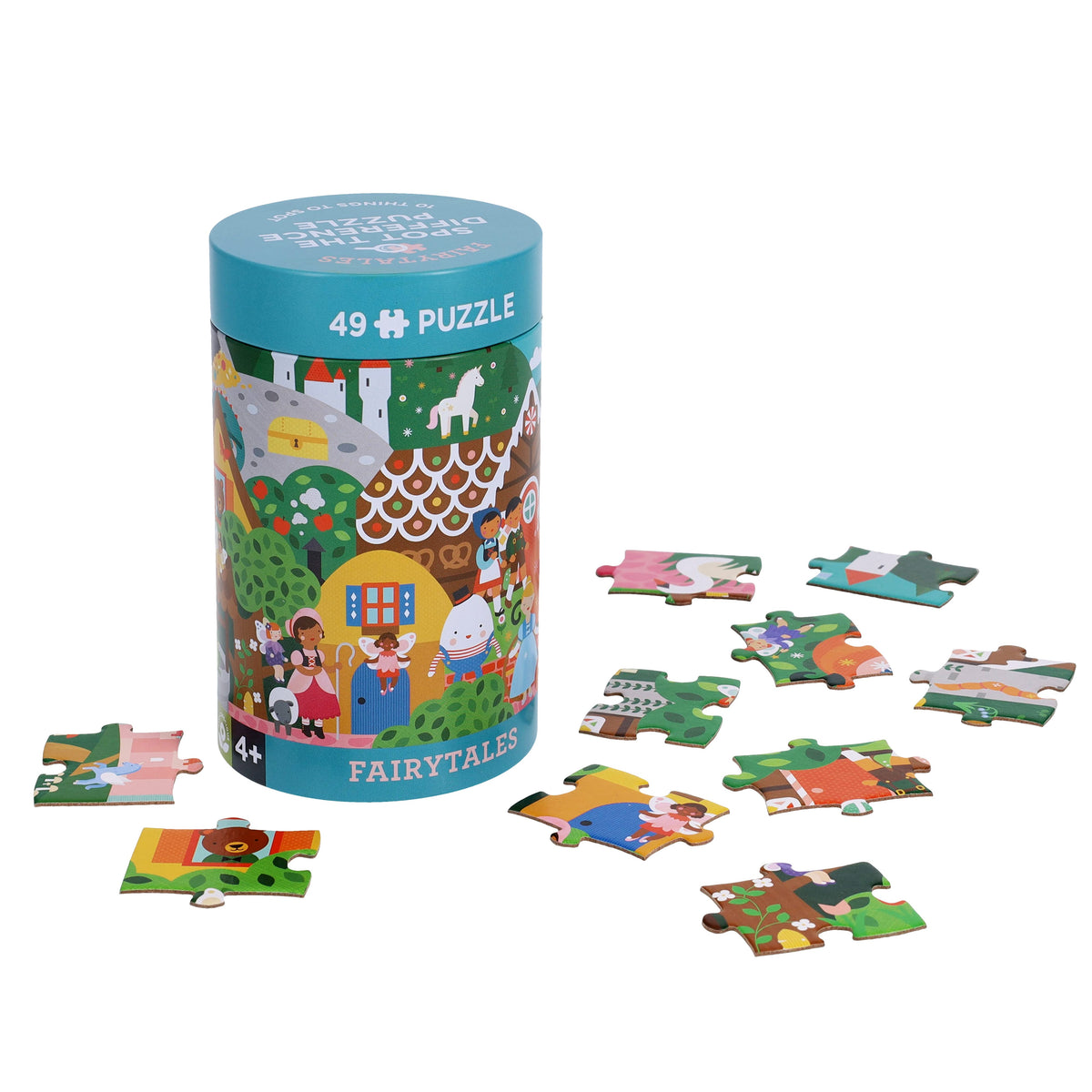 Petit Collage Spot the Difference Puzzle - Fairy Tales 49pc
