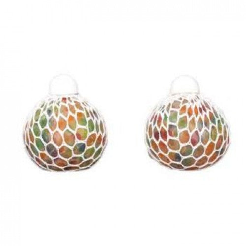 Squeeze Fidget Mesh Rainbow Orbs Ball  (Assorted Colours)