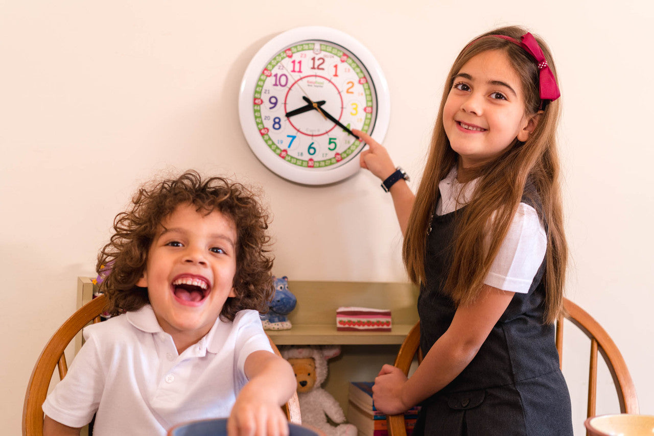 EasyRead Time Teacher: 12/24 Hour Clock - Rainbow Face