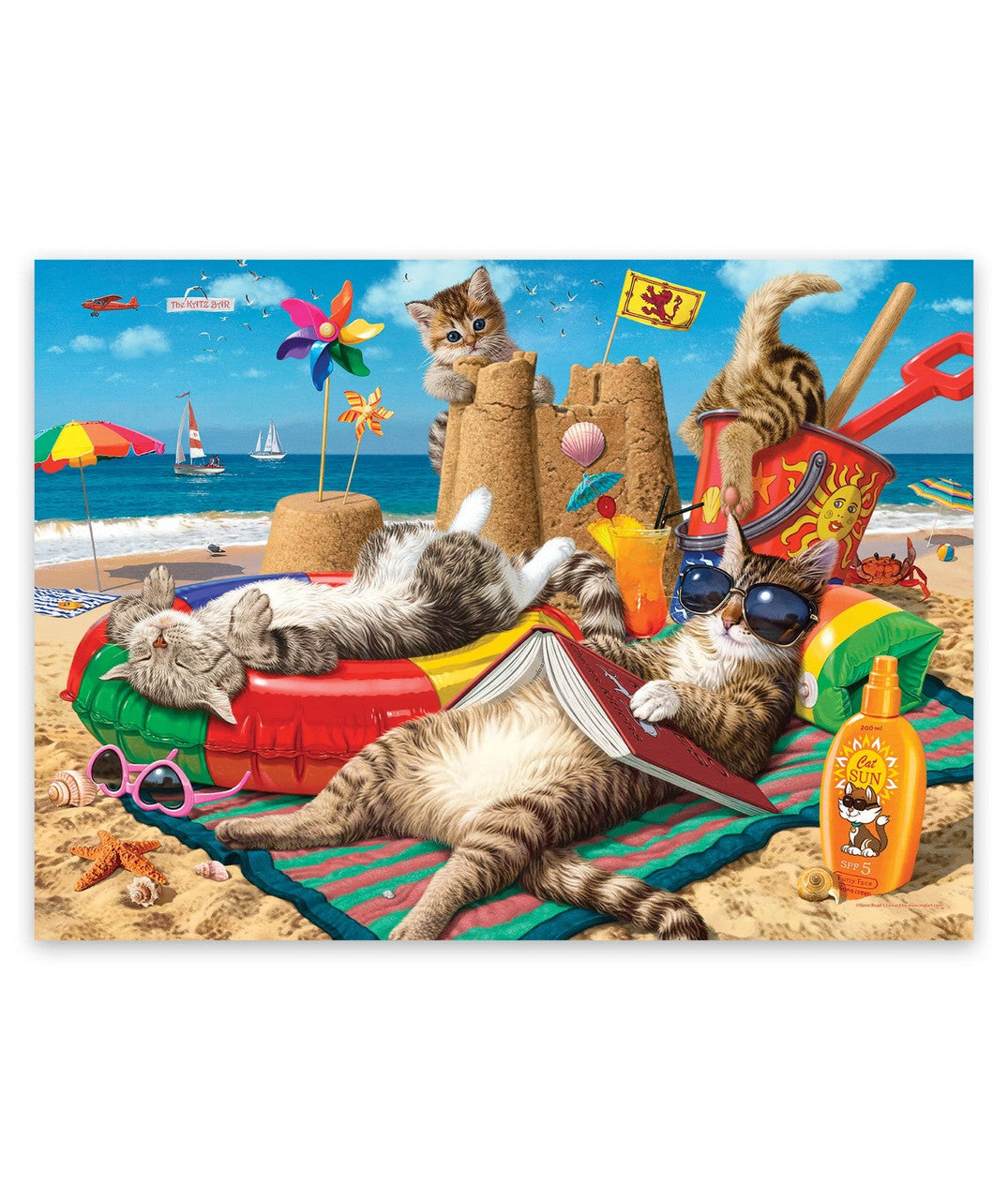 Harlington 1000pc - Cats on the Beach Puzzle