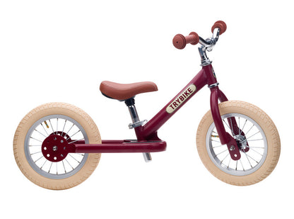 Trybike - Red Vintage with Cream Tyres and Chrome (3 wheel)