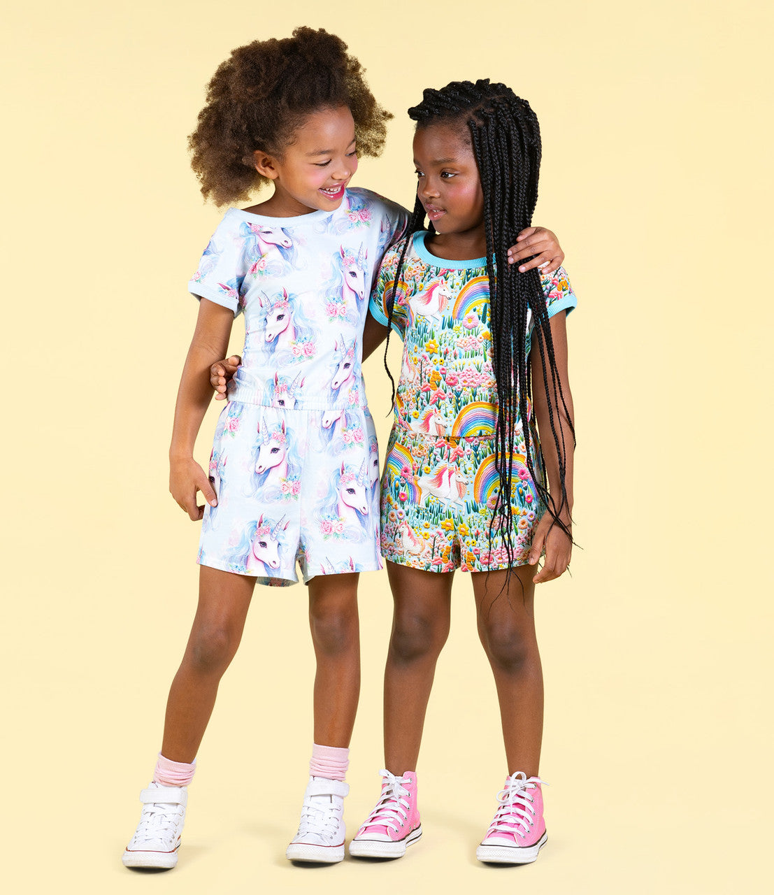 Rock Your Baby - Blue Unicorn Romper
