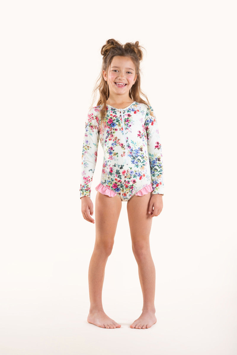 Rock Your Baby - Wild Meadow One Piece Swimsuit (size 2-7)