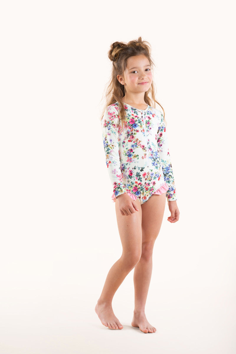 Rock Your Baby - Wild Meadow One Piece Swimsuit (size 2-7)