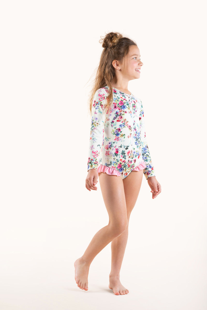 Rock Your Baby - Wild Meadow One Piece Swimsuit (size 2-7)