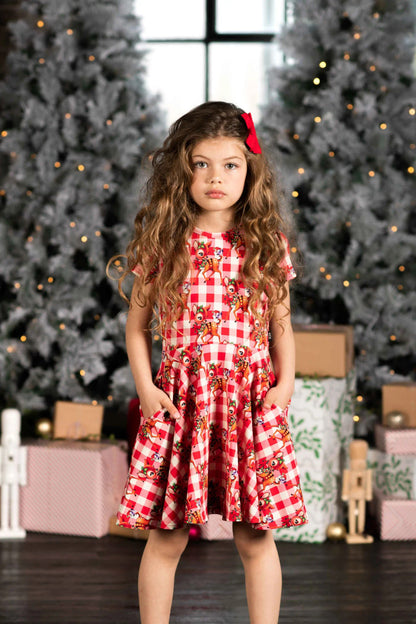 Chirpie Carols SS Waisted Dress