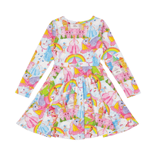 Rock Your Baby - Castles In the Air Long Sleeve Waisted Dress