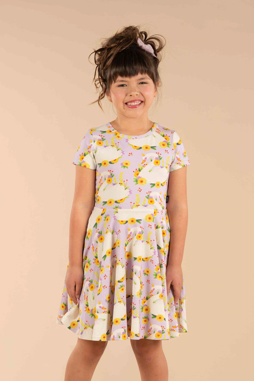 Rock Your Baby - Princess Swan Waisted Dress