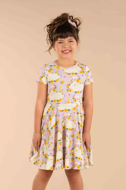 Rock Your Baby - Princess Swan Waisted Dress