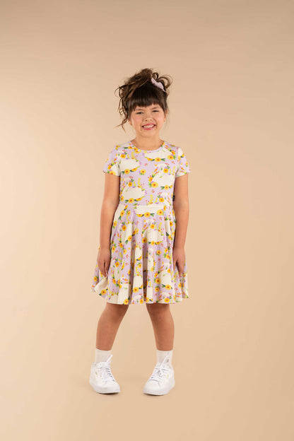 Rock Your Baby - Princess Swan Waisted Dress