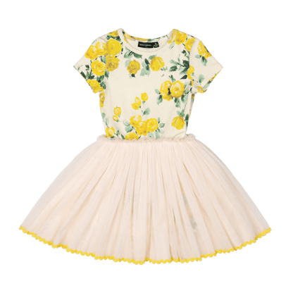 Rock Your Baby - Yellow Roses Circus Dress (size 2-7)