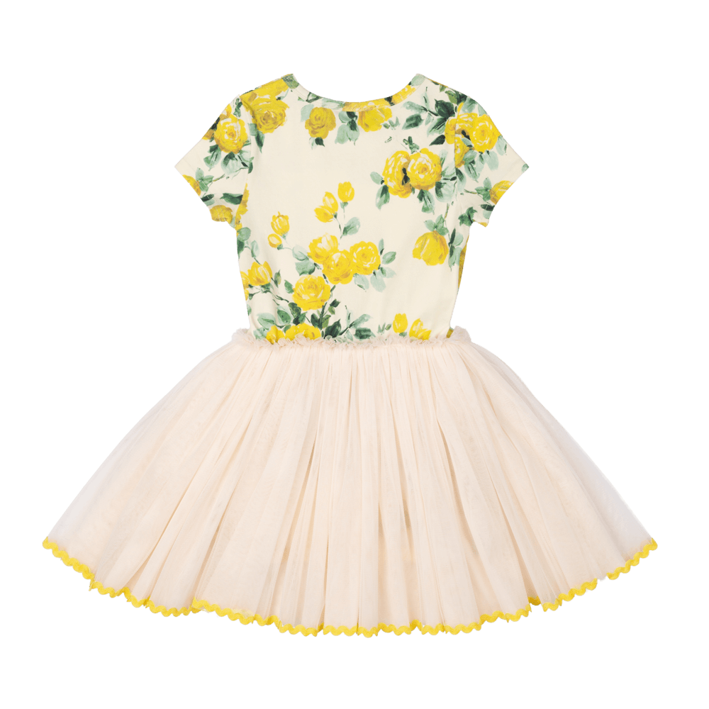 Rock Your Baby - Yellow Roses Circus Dress (size 2-7)