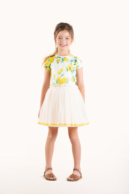 Rock Your Baby - Yellow Roses Circus Dress (size 2-7)