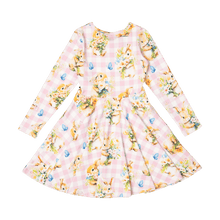 Rock Your Baby - Bunny Bouquet Waisted Dress (sizes 2-7)
