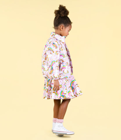 Rock Your Baby - Unicorn Rainbow Waisted Dress