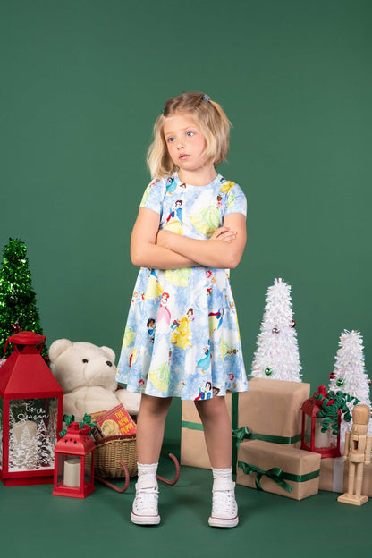 Rock Your Baby - Princess Christmas Sparkle Waisted Dress
