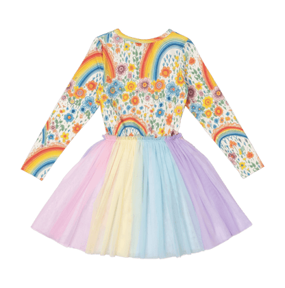 Rock Your Baby - Rainbows and Flowers Circus Dress (sizes 8-10)