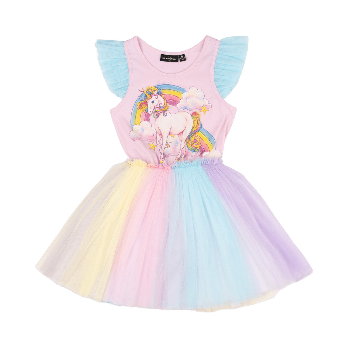 Rock Your Baby - Unicorn Rainbow Singlet Circus Dress