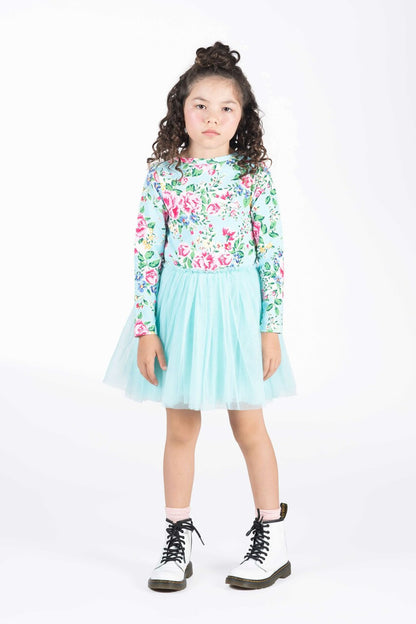 Rock Your Baby - Blue Garden Circus Dress (sizes 8-10)