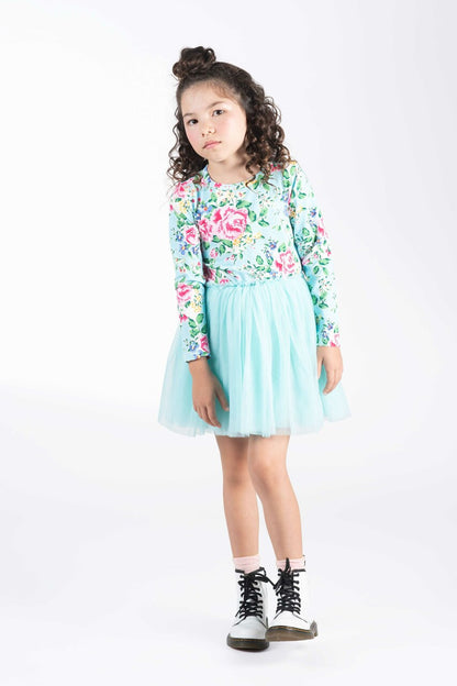 Rock Your Baby - Blue Garden Circus Dress (sizes 8-10)