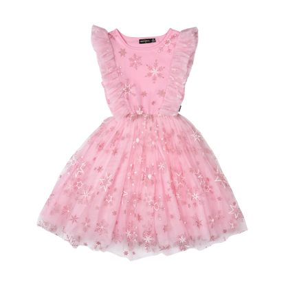 Rock Your Baby - Pink Snowflake Party Dress