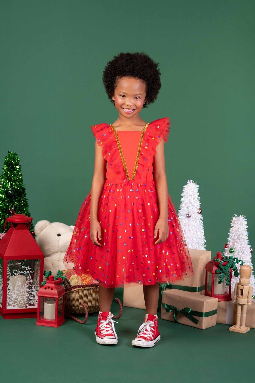 Rock Your Baby - Red Party Tulle Dress