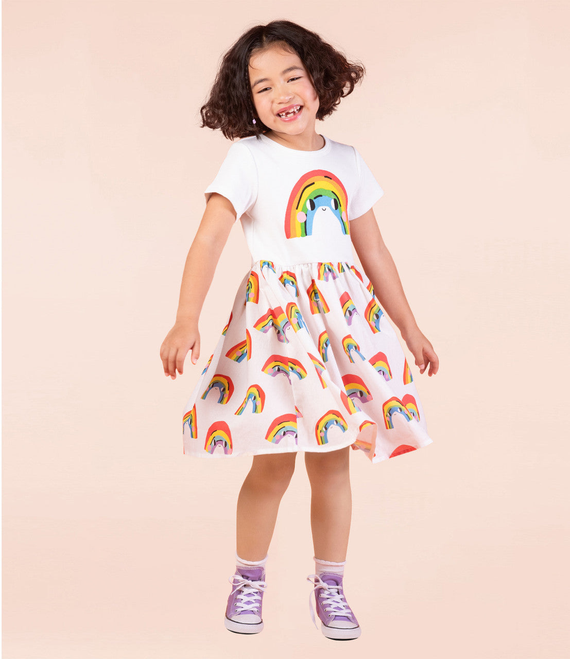 Rock Your Baby - Over the Rainbow T-Shirt Dress