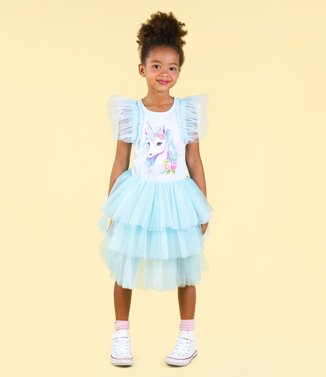 Rock Your Baby - Blue Unicorn Party Dress