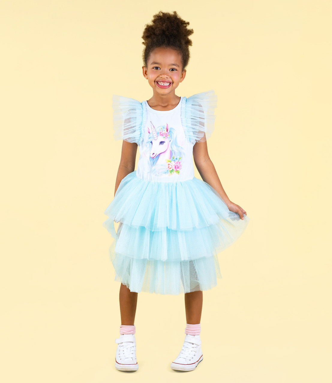 Rock Your Baby - Blue Unicorn Party Dress