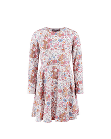 Rock Your Baby - Ditsy Bunny Long Sleeve Waisted Dress