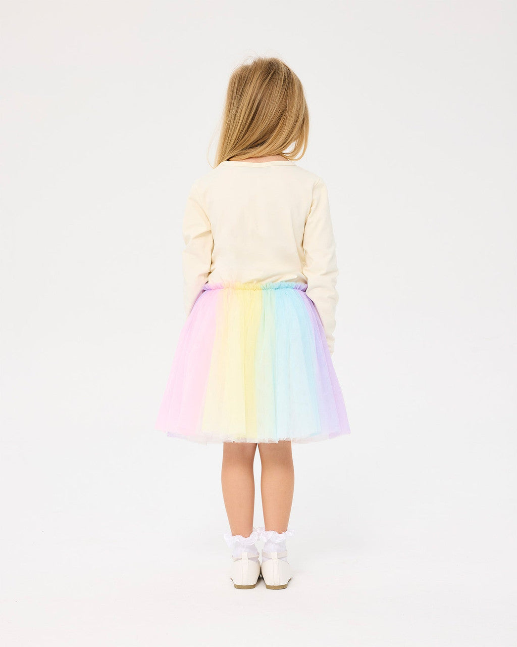 Rock Your Baby - Unicorn Flags Long Sleeve CIRCUS Dress