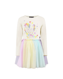 Rock Your Baby - Unicorn Flags Long Sleeve CIRCUS Dress