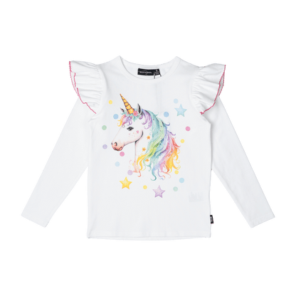 Rock Your Baby - Unicorn Long Sleeve T-Shirt (sizes 8-12)